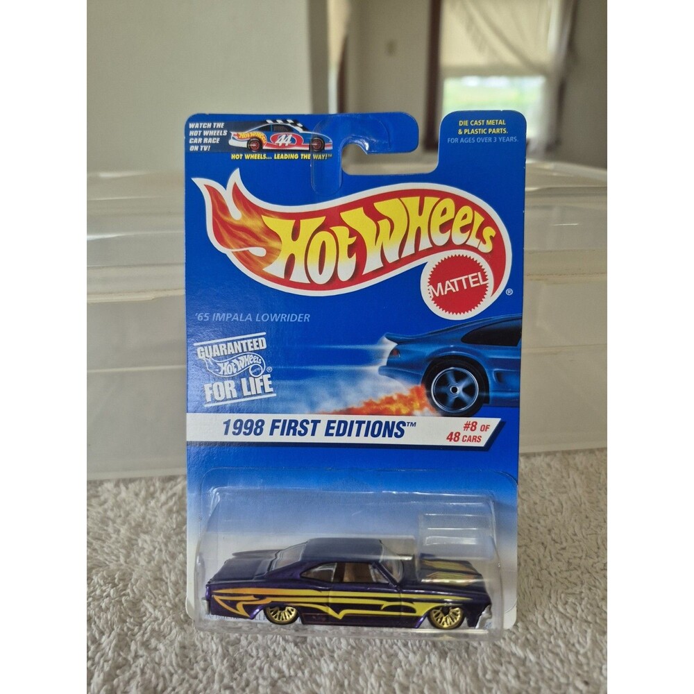 Hot Wheels - '65 Impala Lowrider #635 First Editions 8/48 Purple 1998 R88